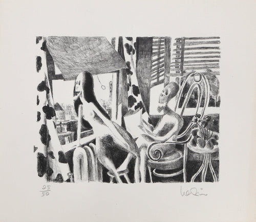 Air Conditioning Lithograph | Arnie Levin,{{product.type}}