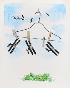 Airplane Hanger Lithograph | Joyce Arons,{{product.type}}