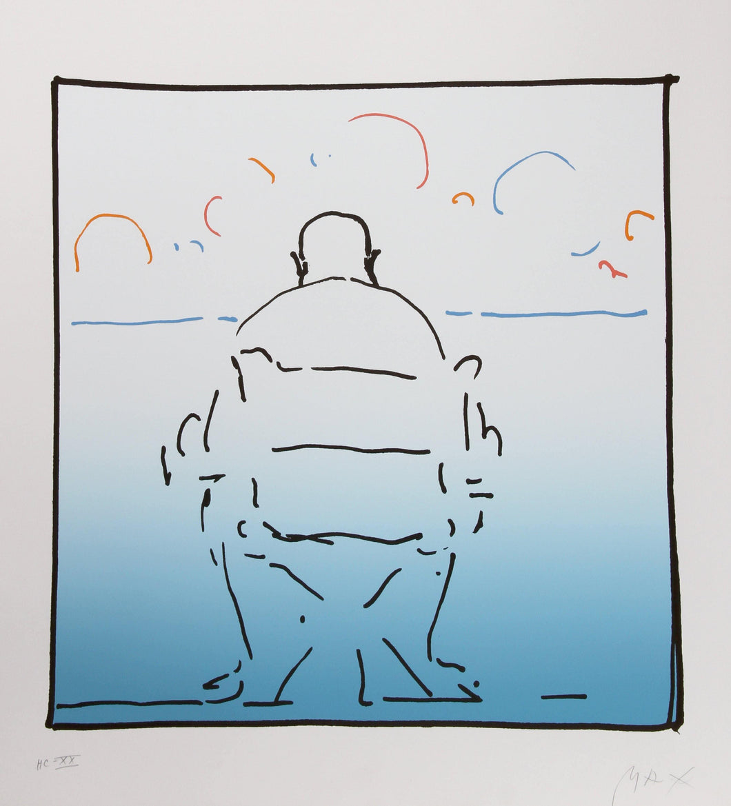 Alfred (Hitchcock) Lithograph | Peter Max,{{product.type}}