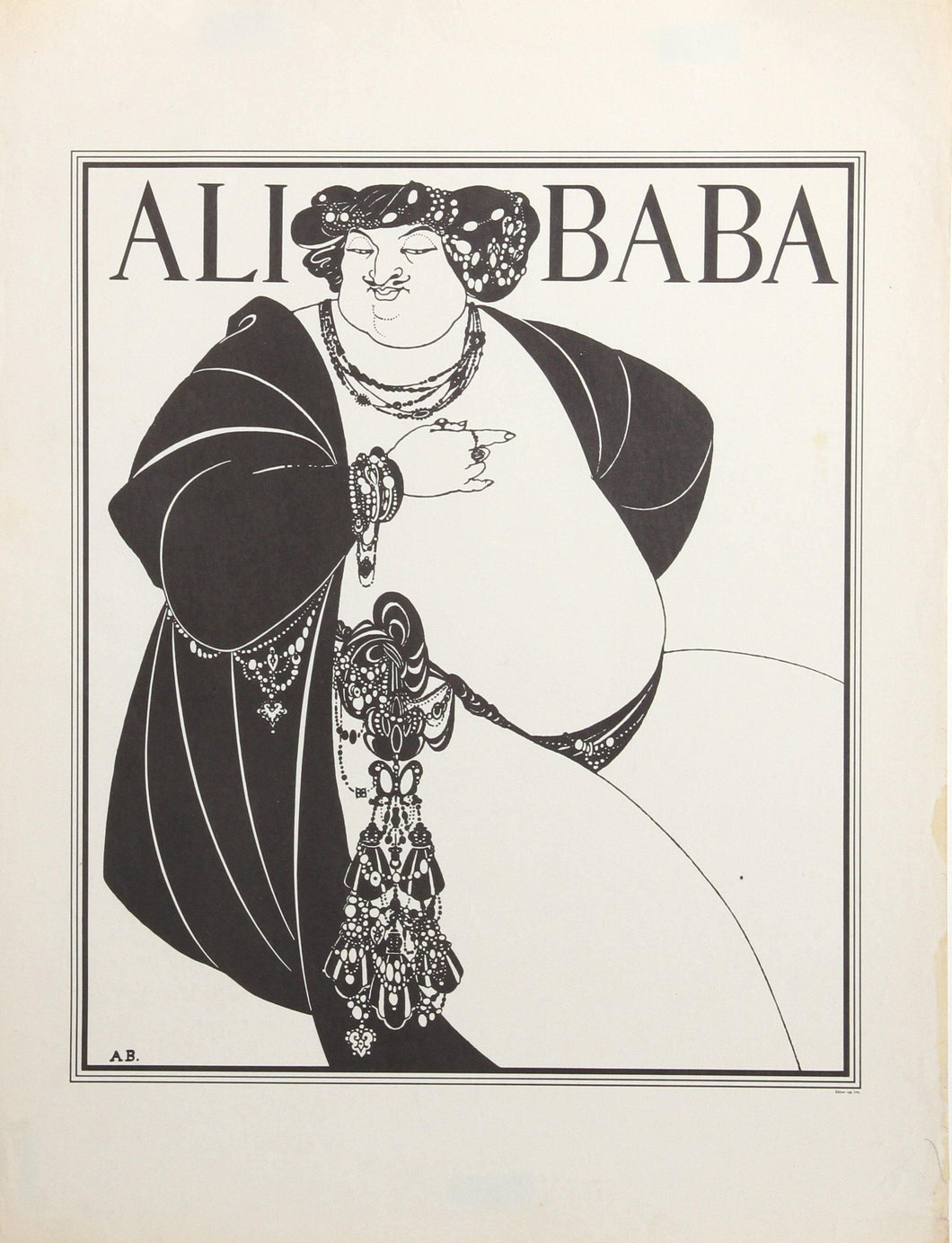 Ali Baba Poster | Aubrey Beardsley,{{product.type}}