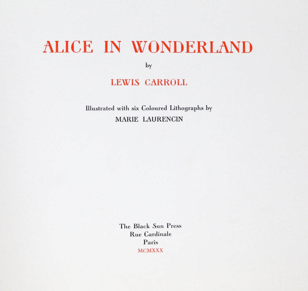 Alice in Wonderland by Lewis Carroll Lithograph | Marie Laurencin,{{product.type}}