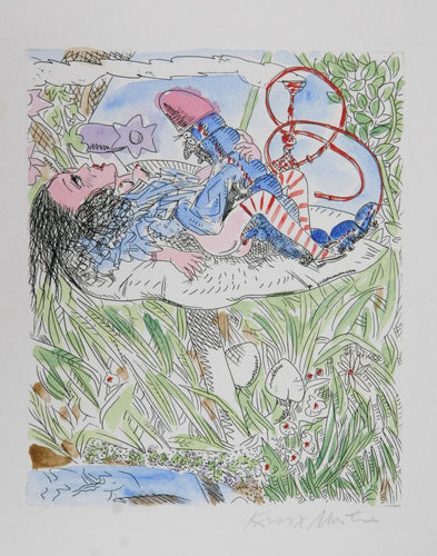 Alice in Wonderland Etching | Knox Martin,{{product.type}}