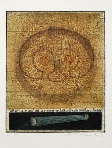 All we are and all we seem is but a dream within a dream Etching | Tighe O'Donoghue,{{product.type}}