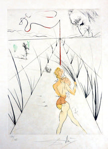 Allee des Verges Engraving | Salvador Dalí,{{product.type}}