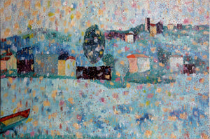 Along the Arno River Mixed Media | Biagio Civale,{{product.type}}