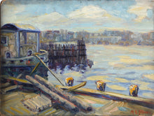 Along the Docks Oil | Margaretha E. Albers,{{product.type}}