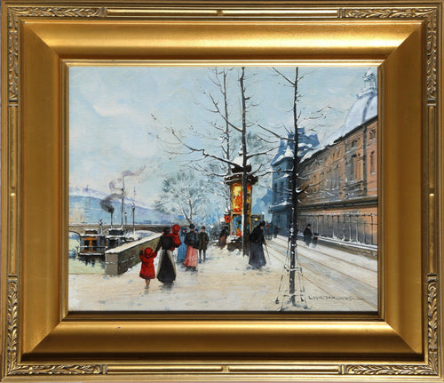 Along the Seine 2 Oil | Louis Dancourt,{{product.type}}