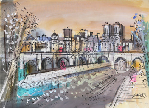 Along the Seine in Spring Acrylic | Charles Cobelle,{{product.type}}