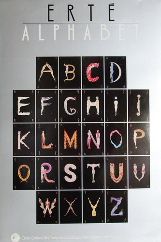 Alphabet  (Silver) Poster | Erté,{{product.type}}