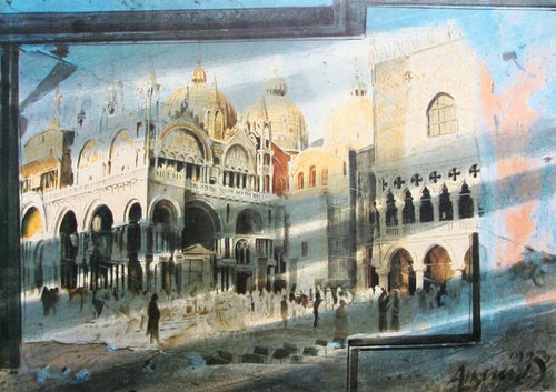 Am Markusplatz Poster | Walter Andreas Angerer,{{product.type}}