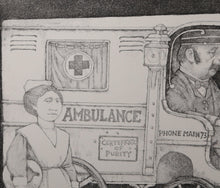 Ambulance Etching | Charles Bragg,{{product.type}}