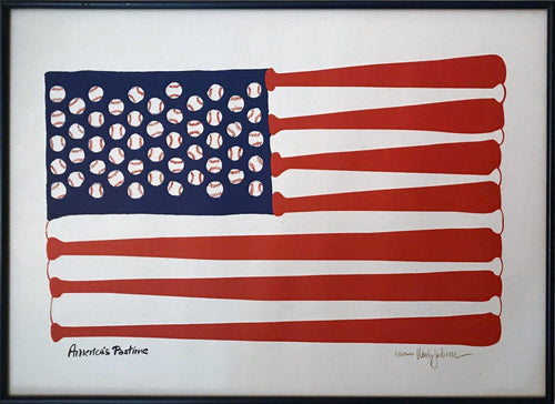 America's Pastime Screenprint | Woody Jackson,{{product.type}}