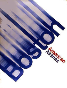 American Airlines - Boston Poster | Travel Poster,{{product.type}}