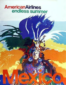 American Airlines, Endless Summer Mexico Poster | Travel Poster,{{product.type}}
