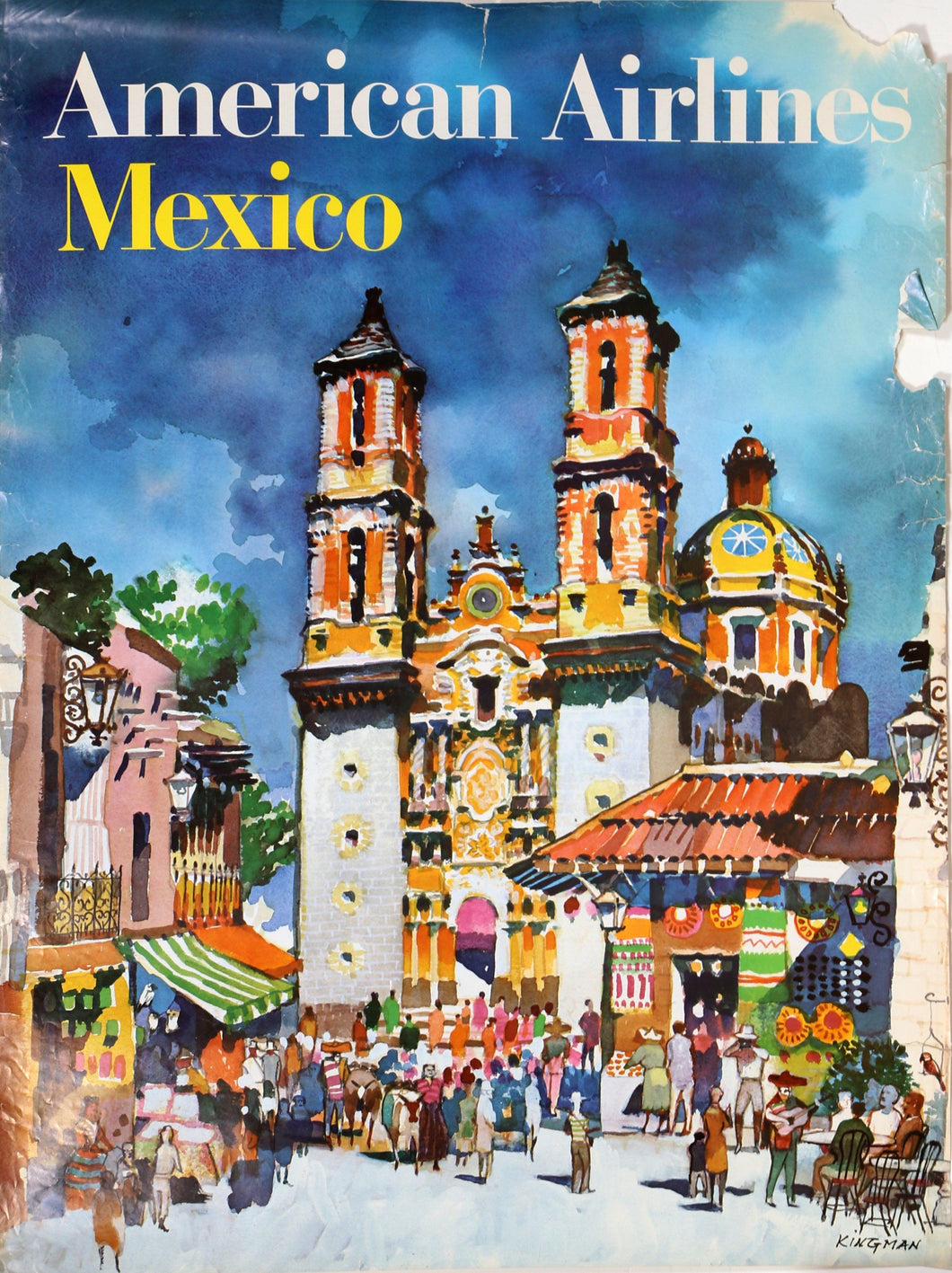 American Airlines - Mexico Poster | Dong Kingman,{{product.type}}