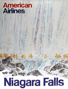 American Airlines - Niagara Falls Poster | Travel Poster,{{product.type}}