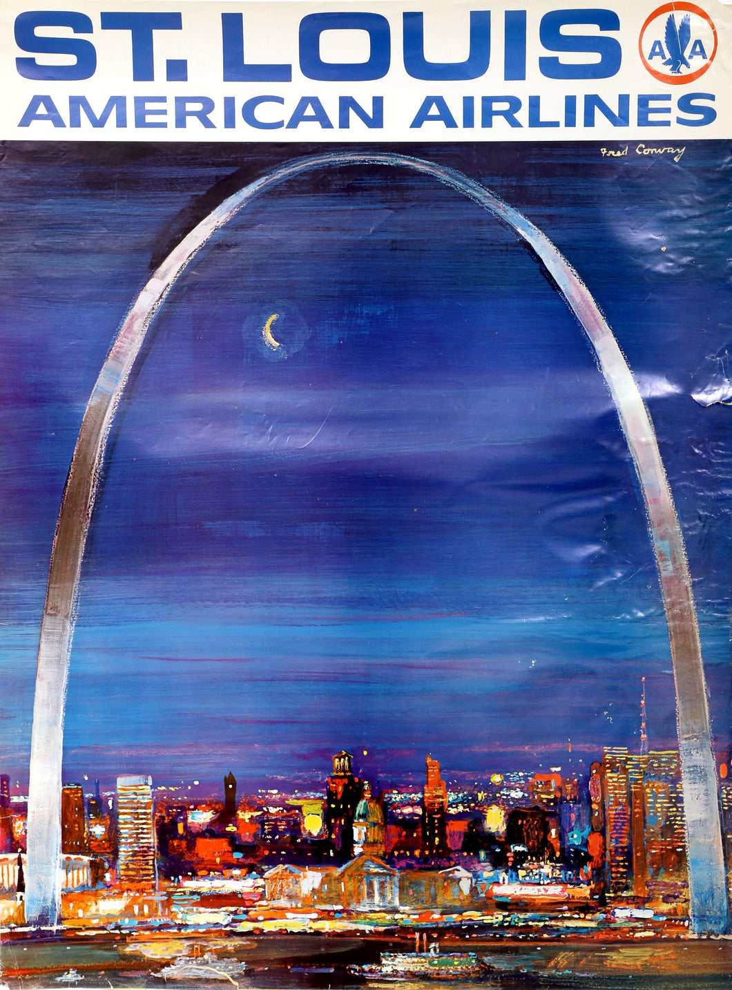 American Airlines - St. Louis Poster | Fred Conway,{{product.type}}