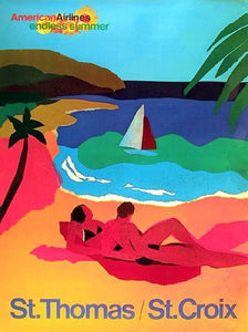 American Airlines - St. Thomas / St. Croix Poster | Travel Poster,{{product.type}}