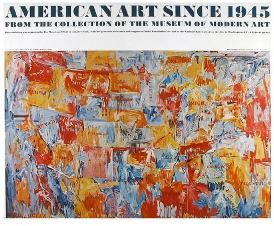 American Art Since 1945 Poster | Jasper Johns,{{product.type}}