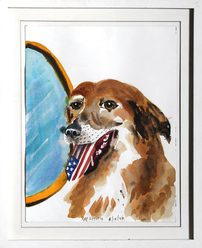 American Mutt Watercolor | Ray Smith,{{product.type}}