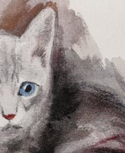 American Wirehair Kitten Watercolor | Erik Freyman,{{product.type}}