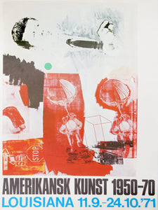 Amerikansk Kunst Louisiana Museum Exhibition Poster | Robert Rauschenberg,{{product.type}}