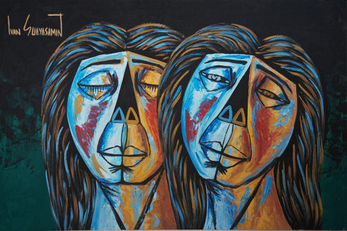 Amor Intenso Acrylic | Ivan Guayasamin,{{product.type}}