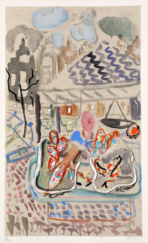 Amsterdam Lithograph | Pierre Lesieur,{{product.type}}