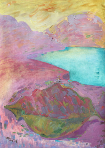 An Indigo Lake Oil | Miriam Yentel,{{product.type}}