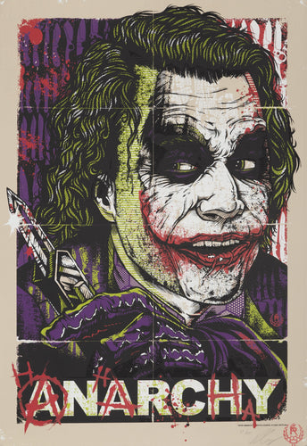Anarchy (The Joker) screenprint | Rhys Cooper,{{product.type}}