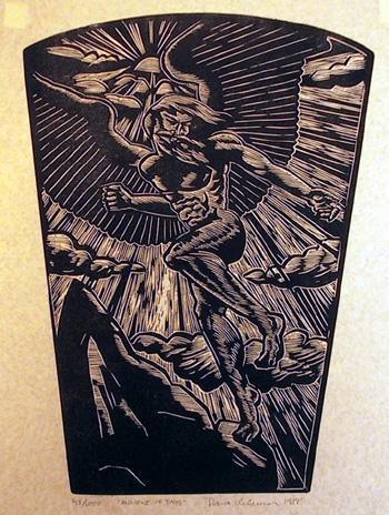 Ancient of days Etching | Robert Lederman,{{product.type}}