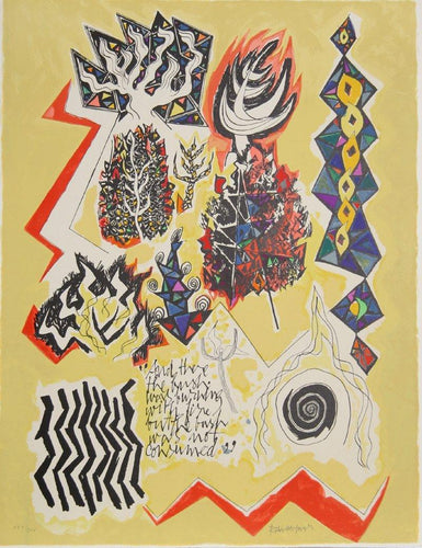 And the Angel of the Lord appeared... from the In the Beginning Portfolio Lithograph | Abraham Rattner,{{product.type}}