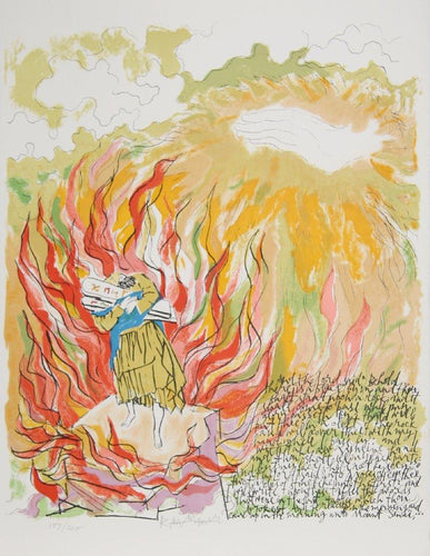 And the Lord said unto Moses... from the In the Beginning Portfolio Lithograph | Abraham Rattner,{{product.type}}