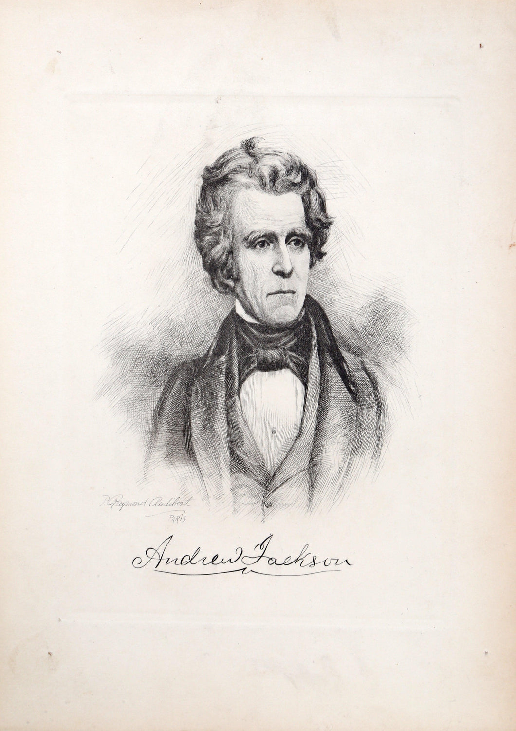 Andrew Jackson from The Presidents of the United States Etching | P. Raymond Audibert,{{product.type}}