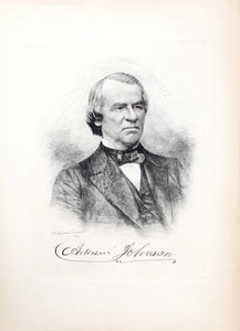 Andrew Johnson from The Presidents of the United States Etching | P. Raymond Audibert,{{product.type}}