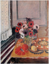 Anenomes et fruits devant fenetre Poster | Henri Matisse,{{product.type}}