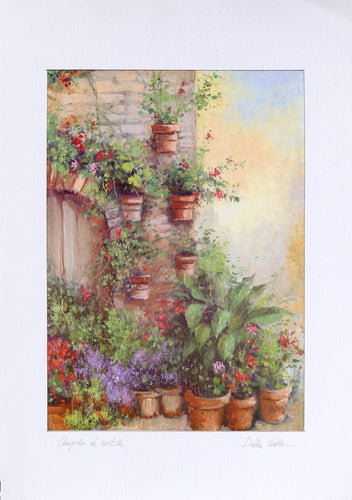 Angolo di Cortile (Corner of the Courtyard) Lithograph | Unknown Artist,{{product.type}}