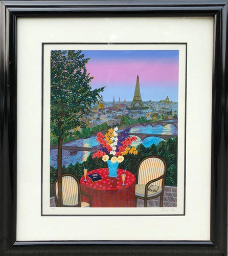 Apertif by the Seine Screenprint | Francois Ledan (aka Fanch),{{product.type}}