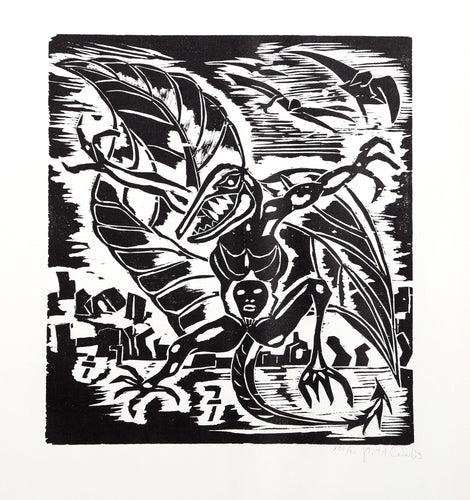 Apokalypse 2 Woodcut | Pitt Cuerlis,{{product.type}}