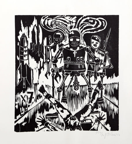 Apokalypse 5 Woodcut | Pitt Cuerlis,{{product.type}}