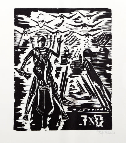 Apokalypse 7 Woodcut | Pitt Cuerlis,{{product.type}}