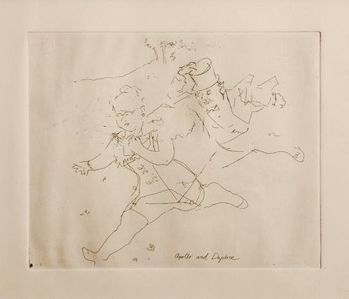 Apollo and Daphne Etching | Jack Levine,{{product.type}}
