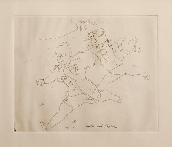 Apollo and Daphne Etching | Jack Levine,{{product.type}}