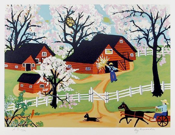 Apple Blossom Time Screenprint | Kay Ameche,{{product.type}}