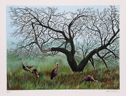 Apple Tree Flock Lithograph | Allen Friedman,{{product.type}}