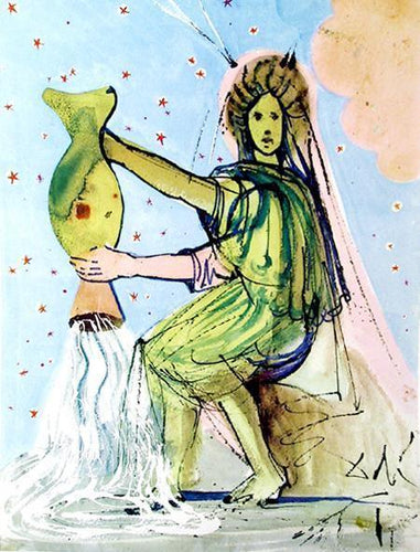 Aquarius Poster | Salvador Dalí,{{product.type}}
