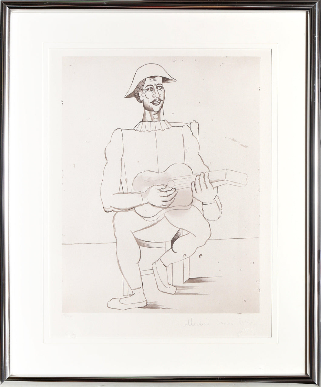 Arlequin Moustachu a la Guitare Lithograph | Pablo Picasso,{{product.type}}