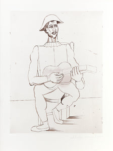 Arlequin Moustachu a la Guitare Lithograph | Pablo Picasso,{{product.type}}