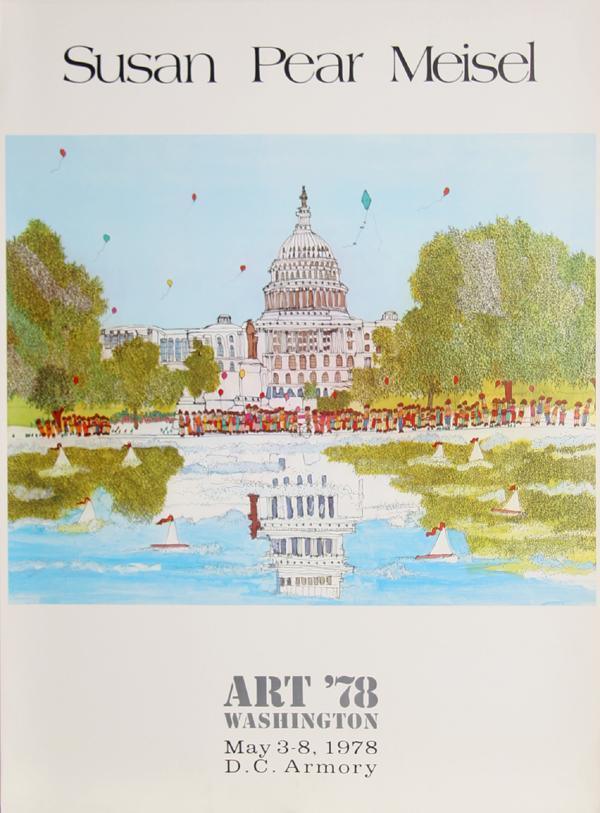 Art '78 - DC Armory - Capitol Building Poster | Susan Pear Meisel,{{product.type}}