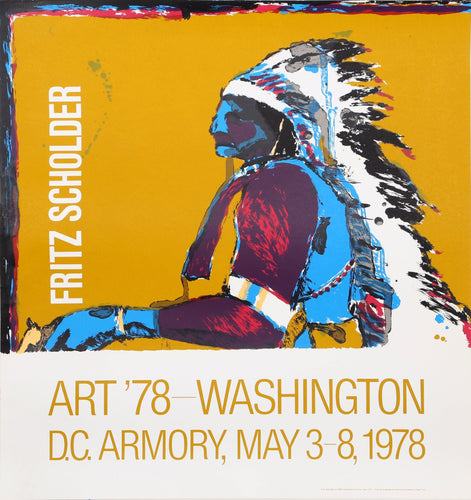 Art '78 - Washington D.C. Armory Show Poster | Fritz Scholder,{{product.type}}